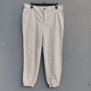 Gap Women's Casual Cream Joggers Size L